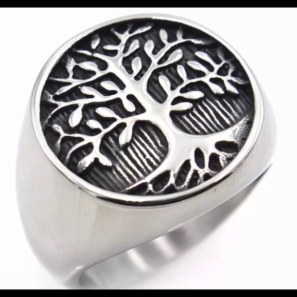 Tree of Life 🌳 men’s ring, size 10 - Picture 1 of 2